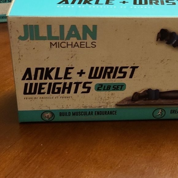 Jillian Michaels Ankle + Wrist weights 2 Lb Set Bl - Picture 2 of 4